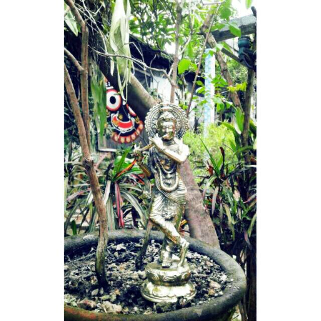 Jual Patung Sri Krishna Logam 25cm Shopee Indonesia