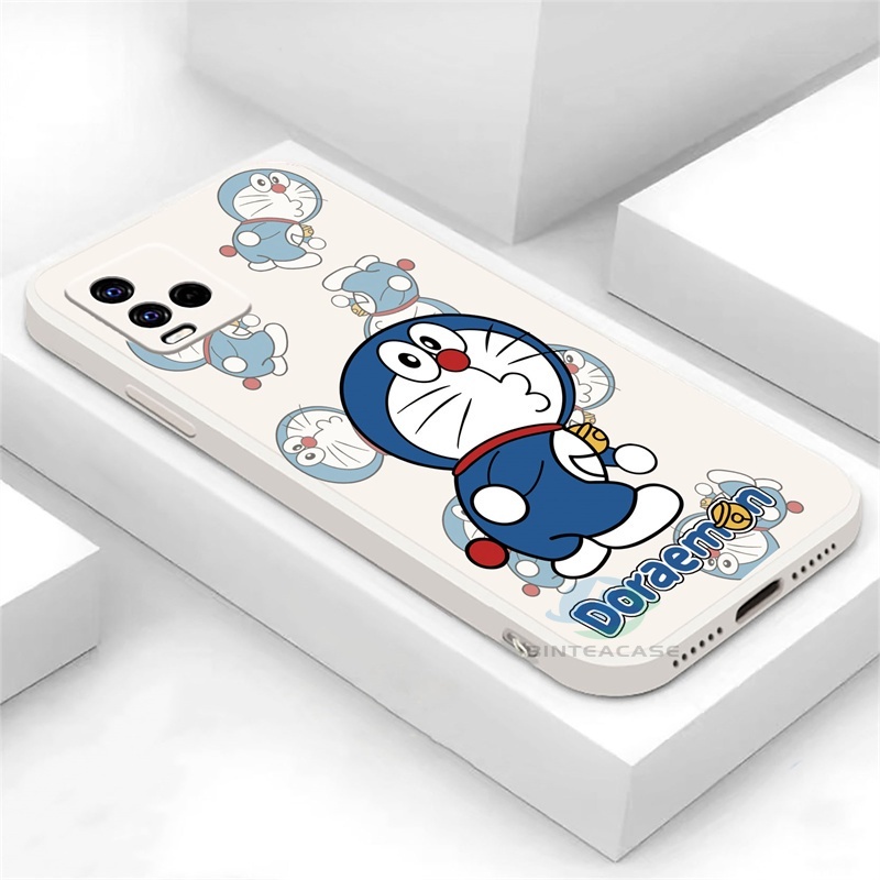 Casing Untuk Realme 10 C35 C21Y C25Y C21 RealmeC11 C25 C17 C15 C12 C3 C2 Realme 8i 7i 5 5i 6i 6Pro 7Pro Cute Pouting Motif Doraemon Sarung Handphone Silikon Soft Case Binteacase