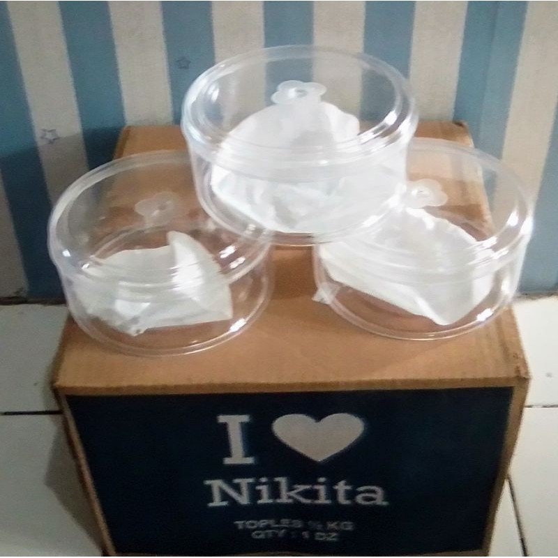 Toples Kue Kering Nastar 1/2 kg Nikita /  Kotak Plastik