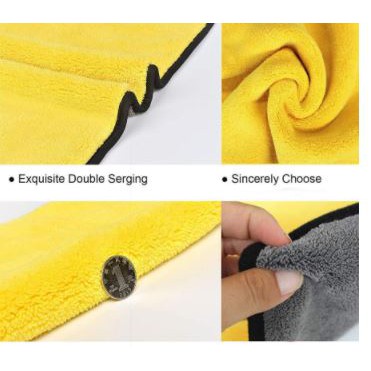 Kain Lap Microfiber Pembersih Mobil Multifungsi Handuk Serbaguna 2 Sisi Tebal Daya Serap Air Cleaning Cloth