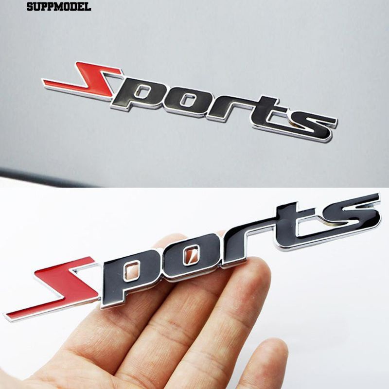 Emblem Mobil Sport Logo Sport Stiker Mobil Sport Sticker Sport 3D