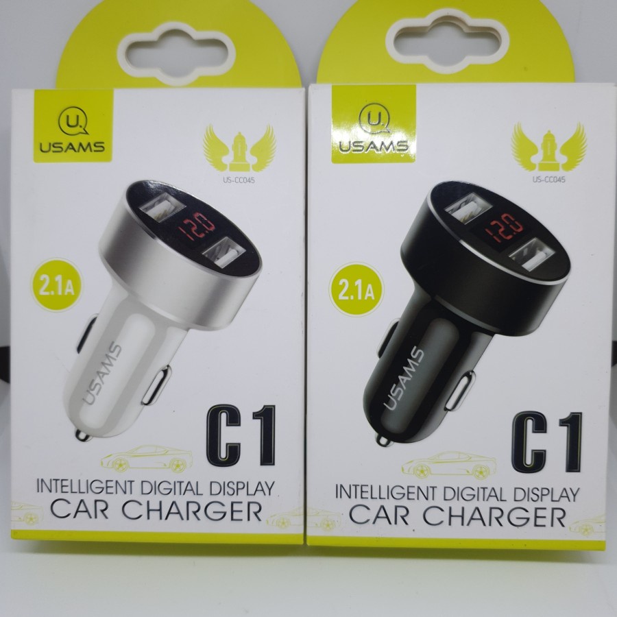 Charger Mobil Usams 2 Port Led