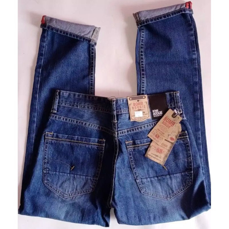 DJ  //CELANA BOMBOGIE JEANS ORIGINAL BAHAN / CELANA PANJANG PRIA / BAYAR DTEMPAT