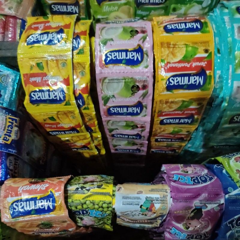 minuman serbuk instan rentengan teh sisri