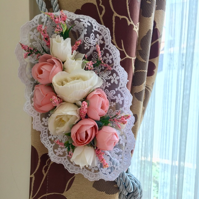 Ikat gorden -Pink Pastel. tali gorden bunga