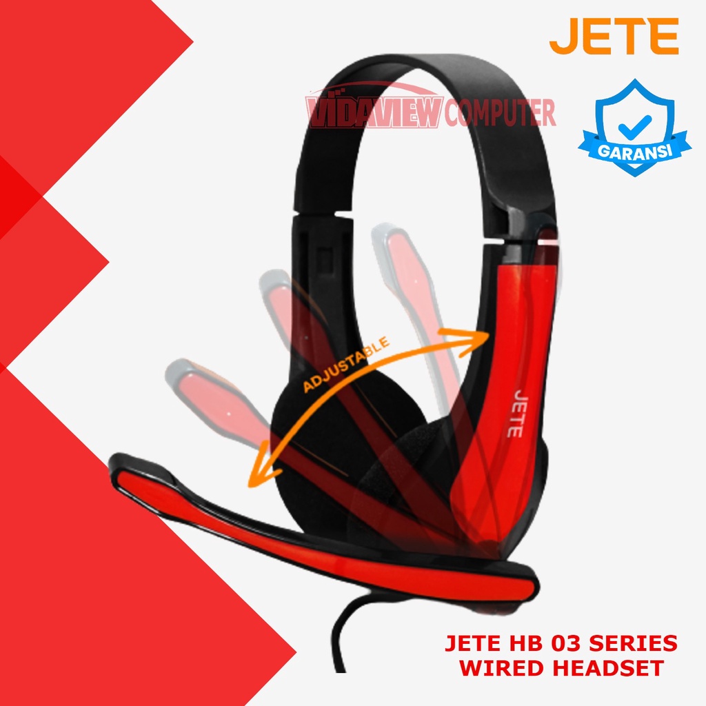 JETE HB SERIES HEADSET/HEADPHONE WIRED