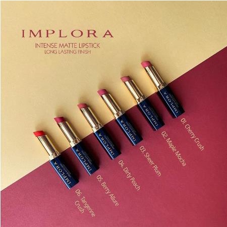 ^ KYRA ^ Implora Intense Matte Lipstick - Long Lasting Finish Lipstik