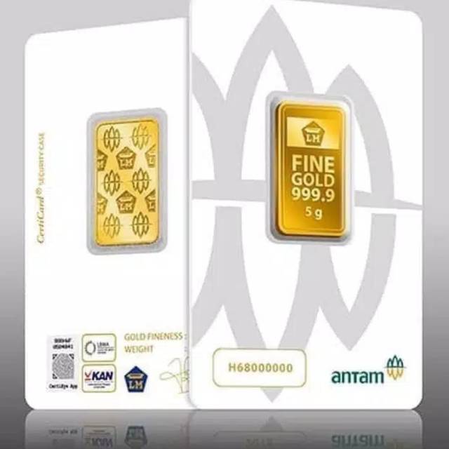 5(GR) LOGAM MULIA /LOGAM MULIA ANTAM 5 GRAM CETAKAN TERBARU 2025