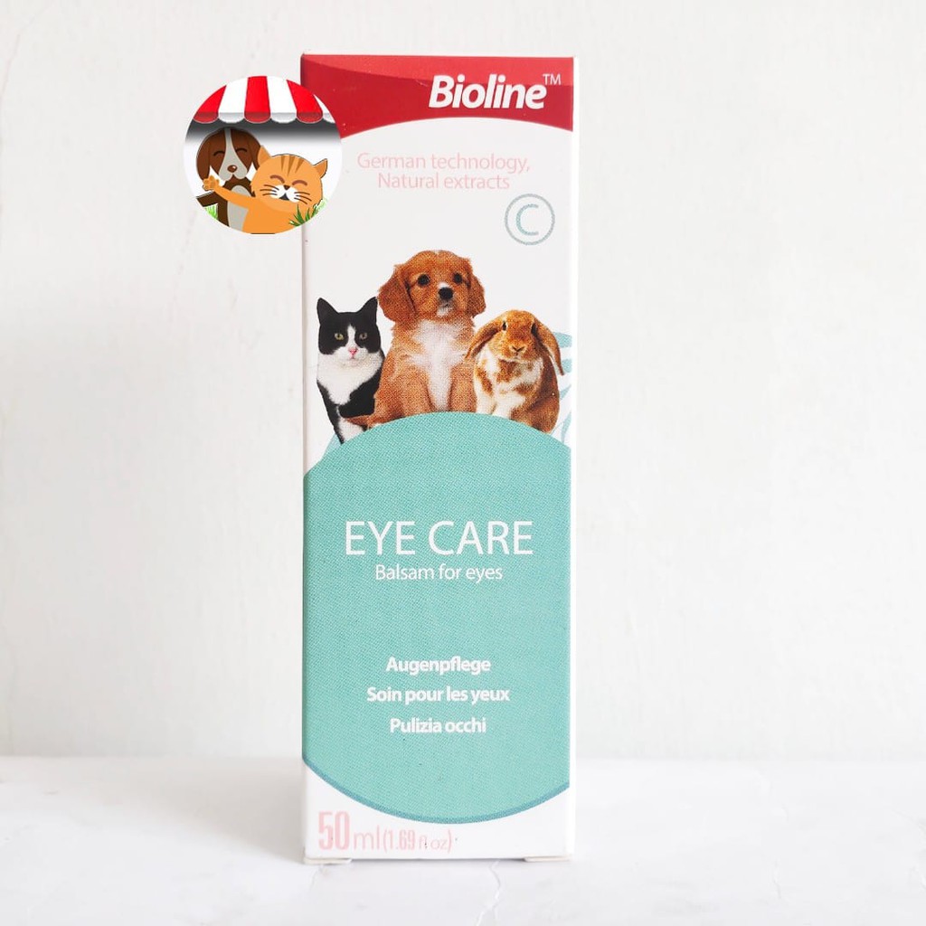 Bioline Eye Care 50ml - Obat Tetes Mata Kucing Anjing Kelinci