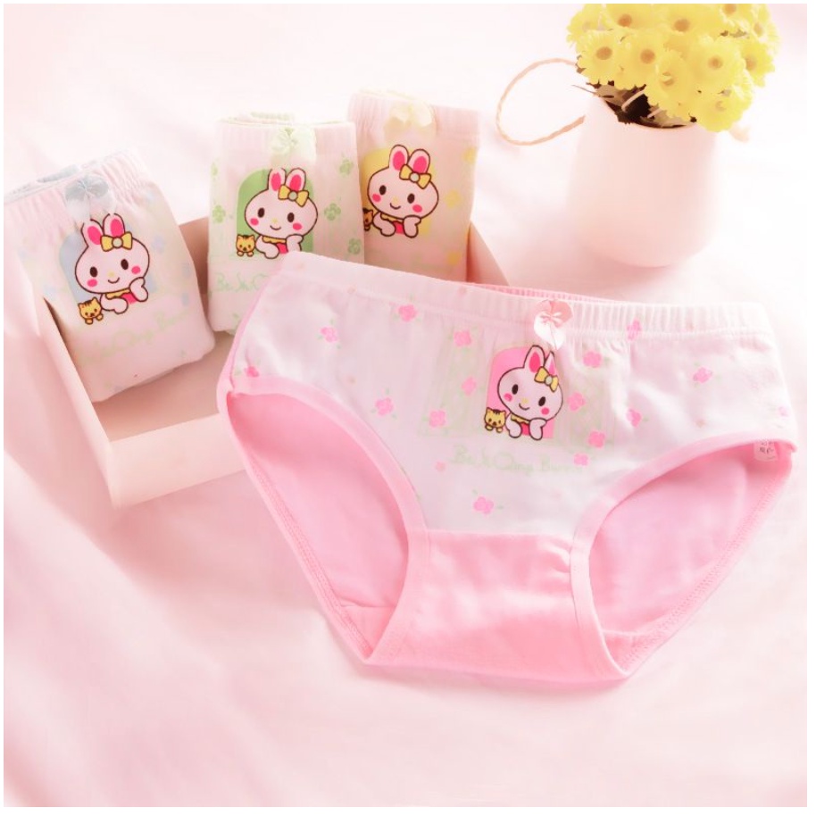 Celana Dalam Anak Perempuan Bahan Katun Halus / Underwear Boxer Cewek Import