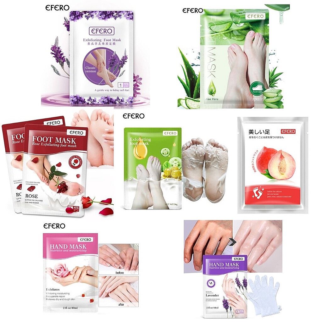 1 pasang Efero foot mask masker kaki foot peeling foot exfloating efero exfloating foot mask