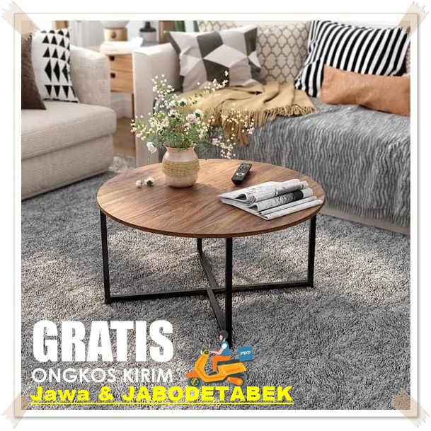 Meja Tamu Minimalis Kaki Silang