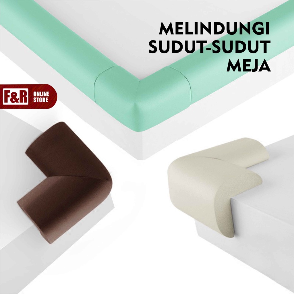 Busa Pelindung Sudut Meja Pengaman Laci Lemari Penahan Siku Furniture Rak Kursi Corner Protector