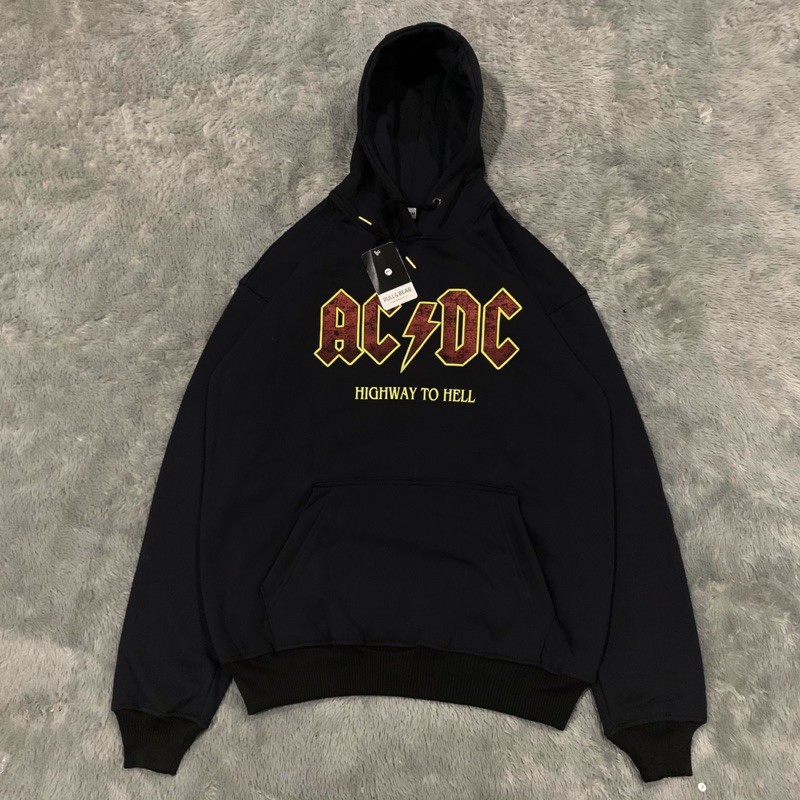 Sweater Hoodie Pull&amp;Bear Acdc Fulltag &amp; Lebel