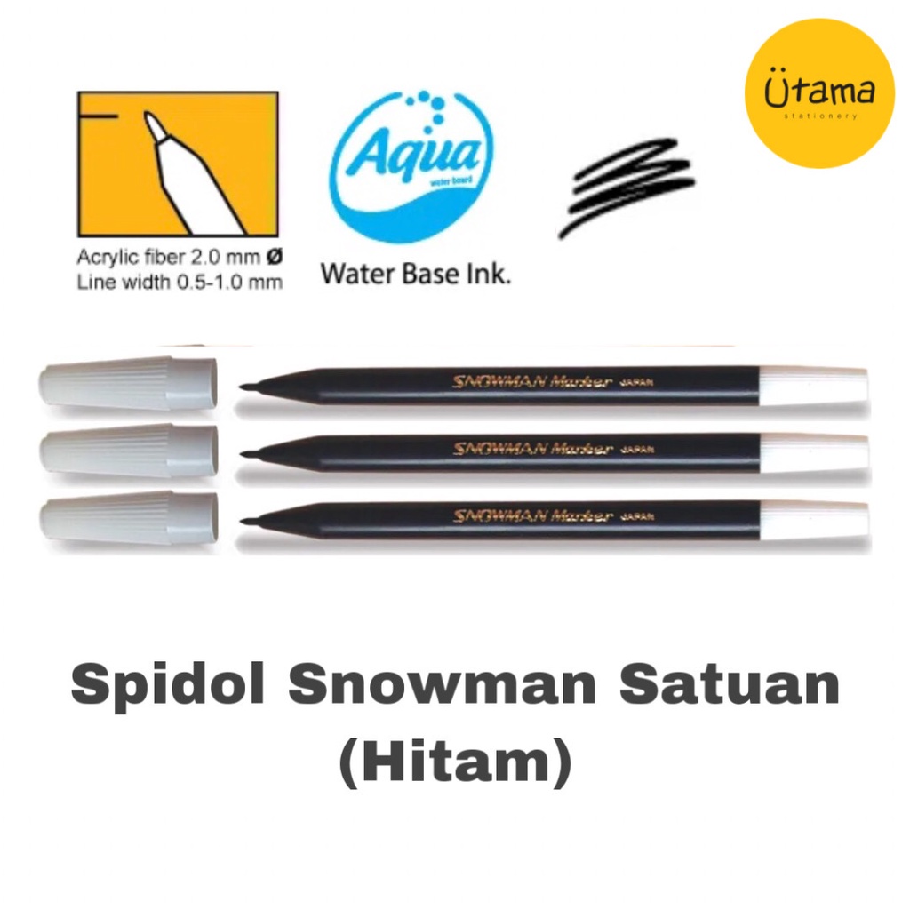 

Spidol Snowman PW1A HITAM/Marker Kecil Satuan BLACK/Ecer/Eceran (Grosir 12pc @975)