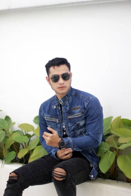 JAKET JEANS SLETING THE BERRY ORIGINAL - JAKET JEANS PRIA - JAKET JEANS - BISA BAYAR DI TEMPAT/COD