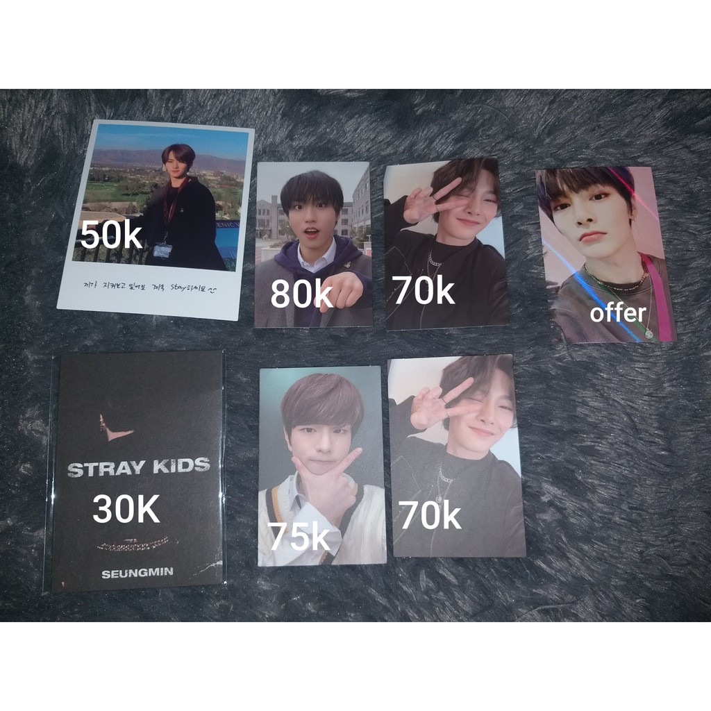 STRAY KIDS PHOTOCARD HAN SEUNGMIN I.N LEE KNOW IN LIFE & GO LIVE PC