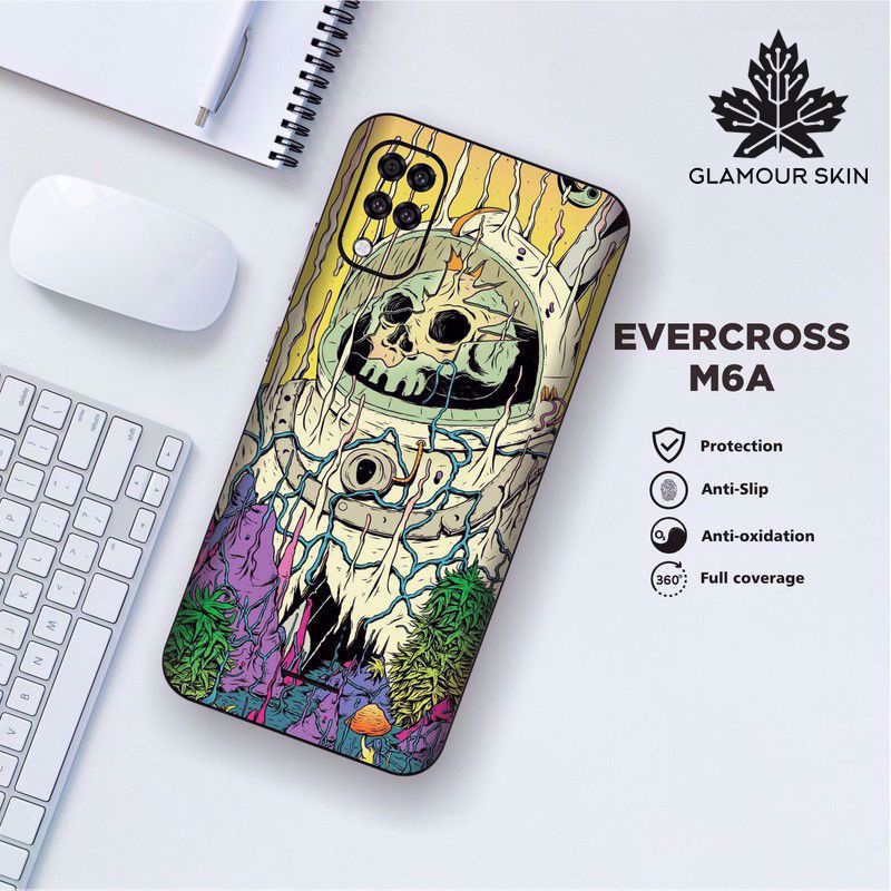 *(Dapat2PCS)* EVERCOSS M6A Garskin Case/Stiker Protector Motif ASTRONOT