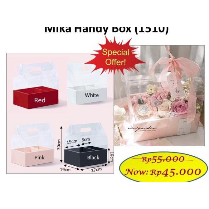 

[COD] mika handy box - soft box - box bunga - bloom box - kotak bunga [COD]