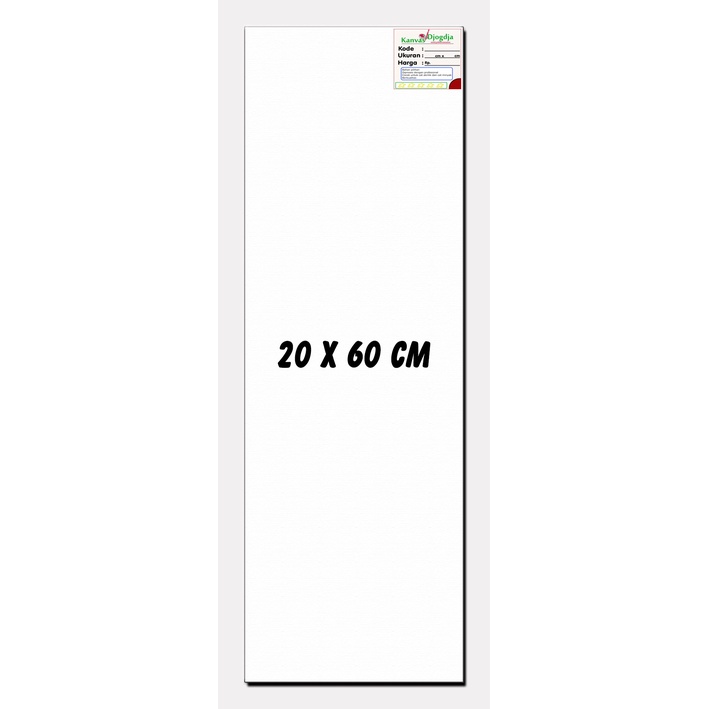 

Kanvas span standar ukuran 20 cm x 60 cm