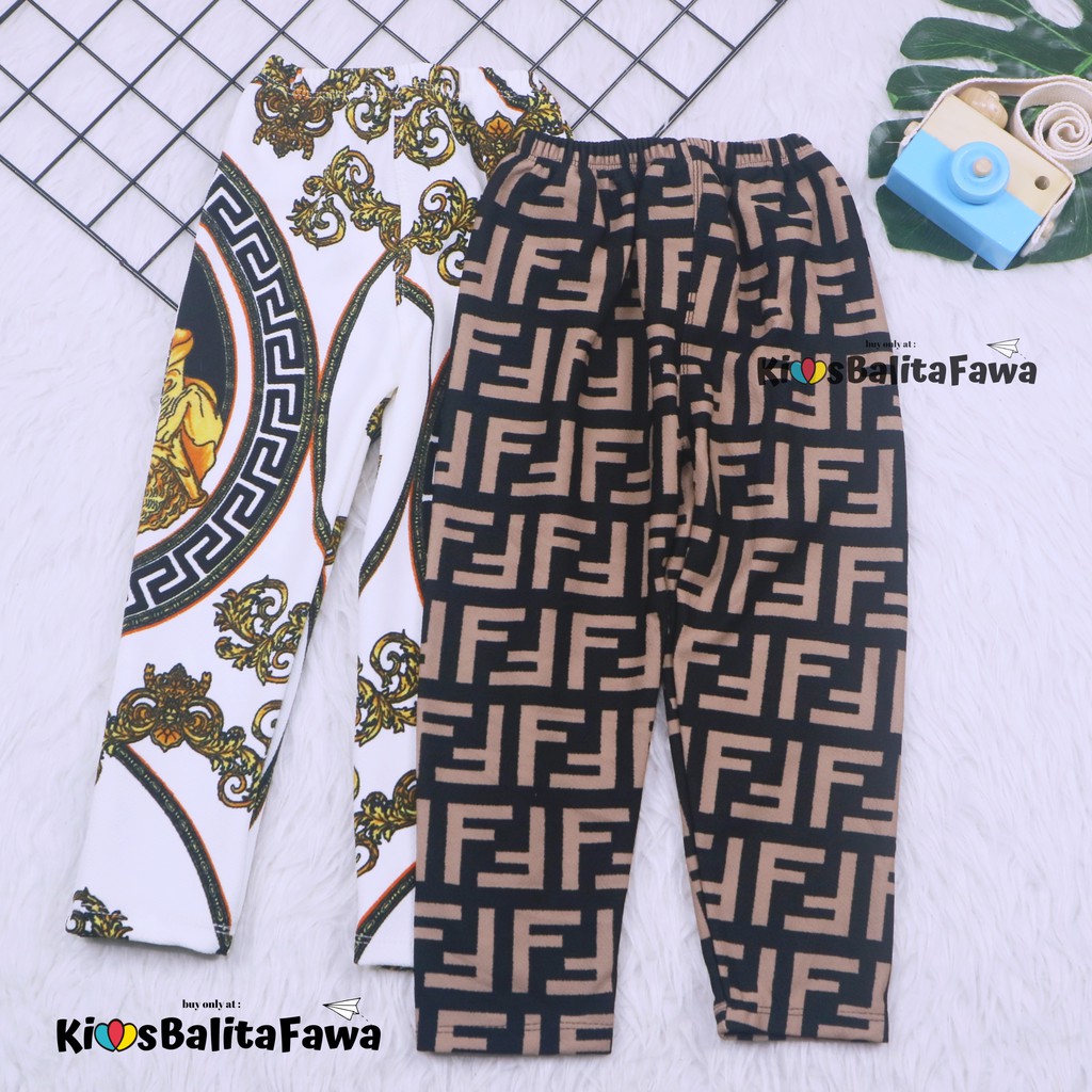 Legging Caramel uk Bayi - 7 Tahun / Celana Panjang Ketat Leging Anak Perempuan Lejing Laging Bahan Premium Motif