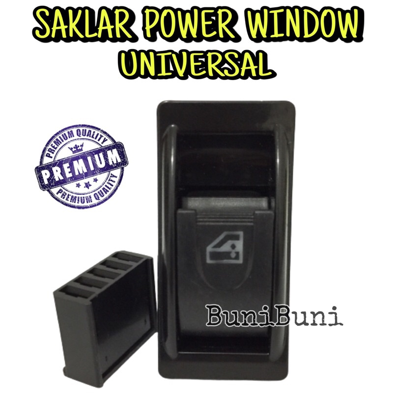 Saklar / Switch / Tombol Power Window Jendela Mobil Model Congkel / Tarik Komplit Socket