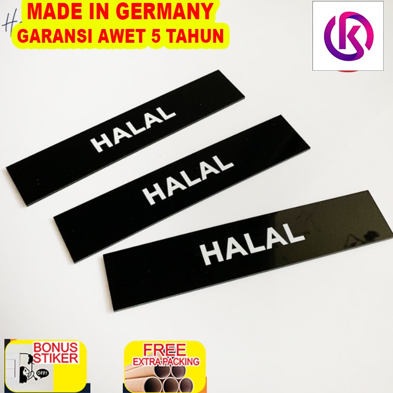 

Murah Sign Akrilik HALAL | Sign Board Printed UV | Halal Sign