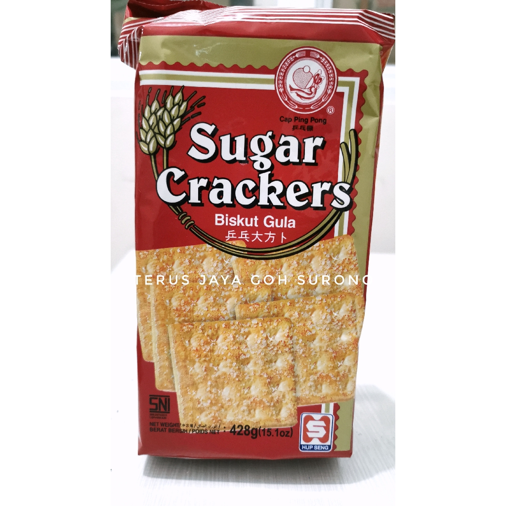 

Biskuit Kraker Hup Seng Cream Crackers Hup Seng Sugar Crackers 428g (baca ketentuan kirim reguler)