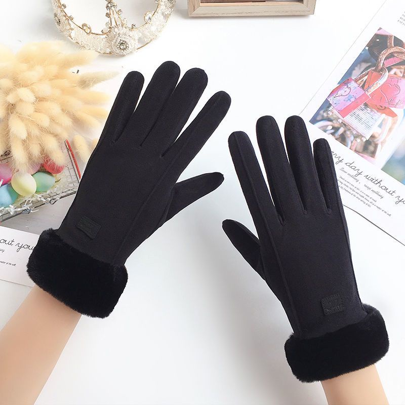 0Winter Gloves Woman Velvet Sarung Tangan Musim Dingin