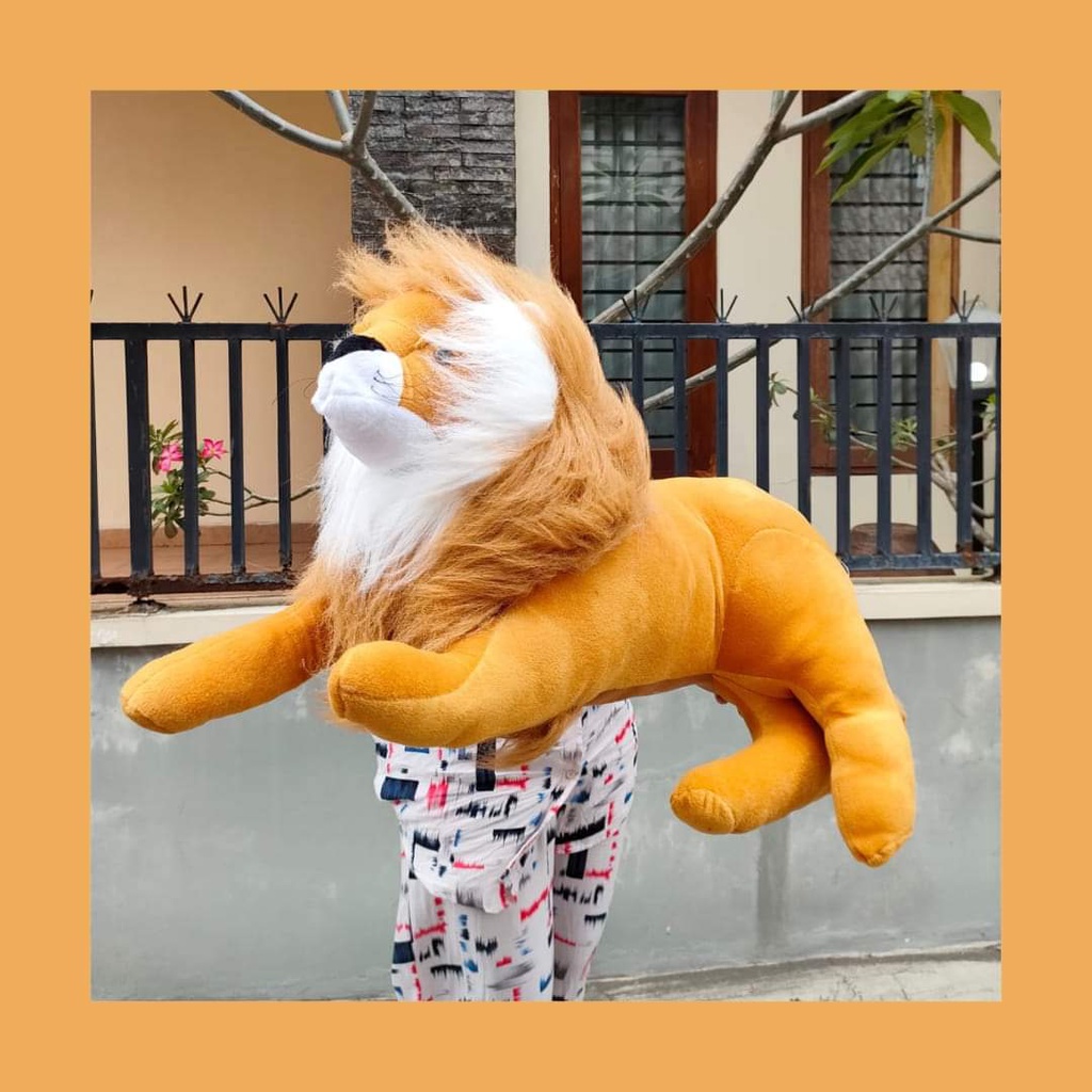 BONEKA SINGA JUMBO BESAR MURAH/ BONEKA SINGA PANJANG 1MTR