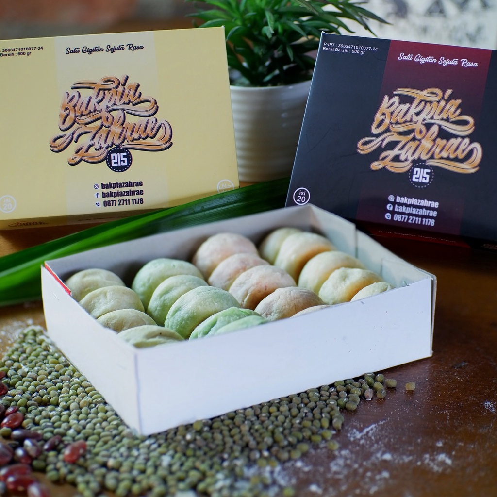

Bakpia Basah Grosir Bakpia Zahrae 215, Bakpia Basah Original Isi 20