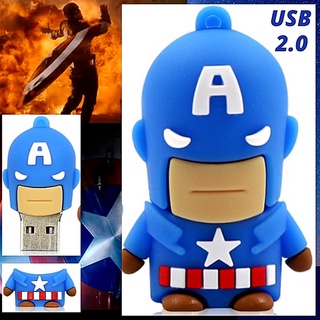 Flash Disk USB 2.0 Kapasitas 2TB Bentuk Kapten Amerika