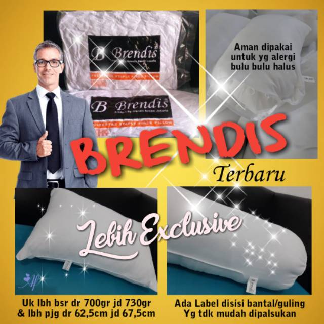 Bantal dan guling brendis asli , distributor besar bantal BRENDIS harga 1pcs 32rb