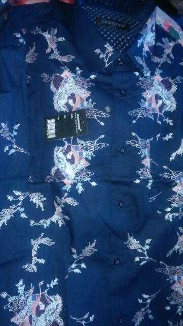 Kemeja Batik Pria Lengan Panjang Bl38 Katun Motif Modern Dixmont Semi Slimfit Premium