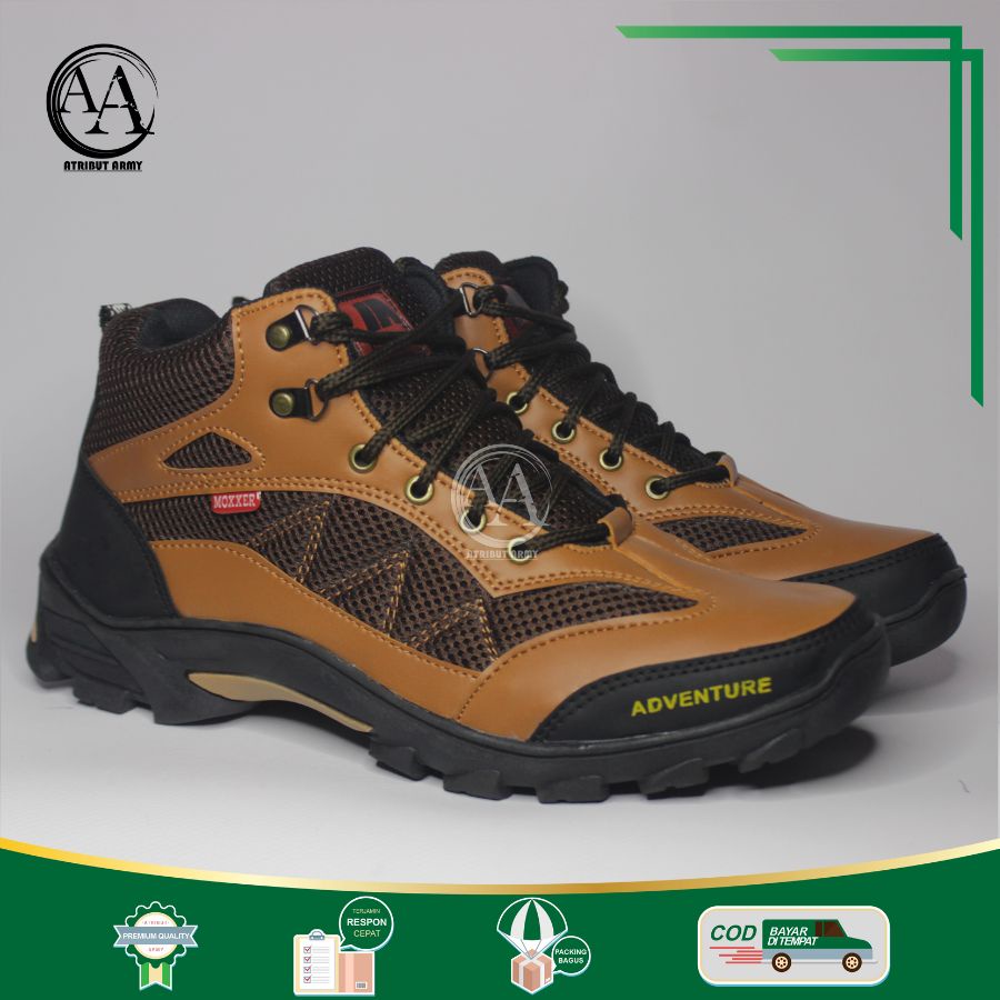 SEPATU HIKING GUNUNG CASUAL PRIA BOOTS SEPATU TOURING OUTDOOR JOGGER PRIA KASUAL KULIT ASLI SYNTETIC - B01