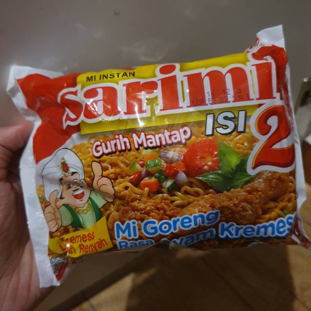 

Sarimi mie instan mie goreng AYAM KREMES isi 2 / bungkus