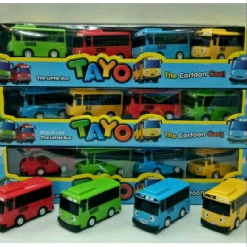 mainan mobil tayo isi 4 dus/mobil tayo mini/mobim tayo pull back