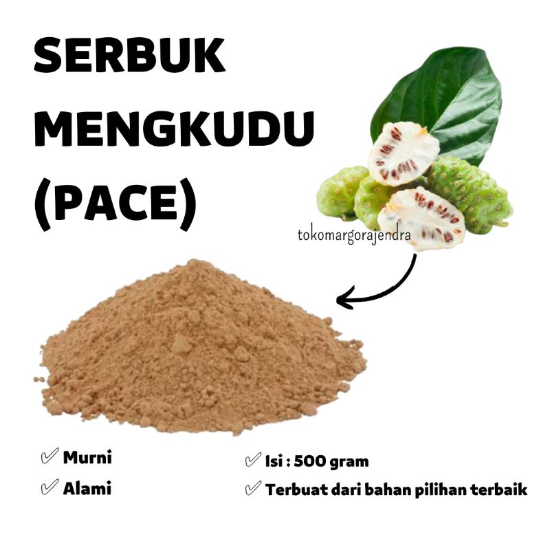 

Mengkudu Bubuk 500gr Serbuk Pace Curah Murni Alami Murah