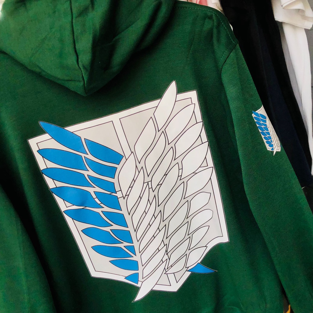 Jaket SNK Survey Corps Attack on Titan Cotton Fleece Anime
