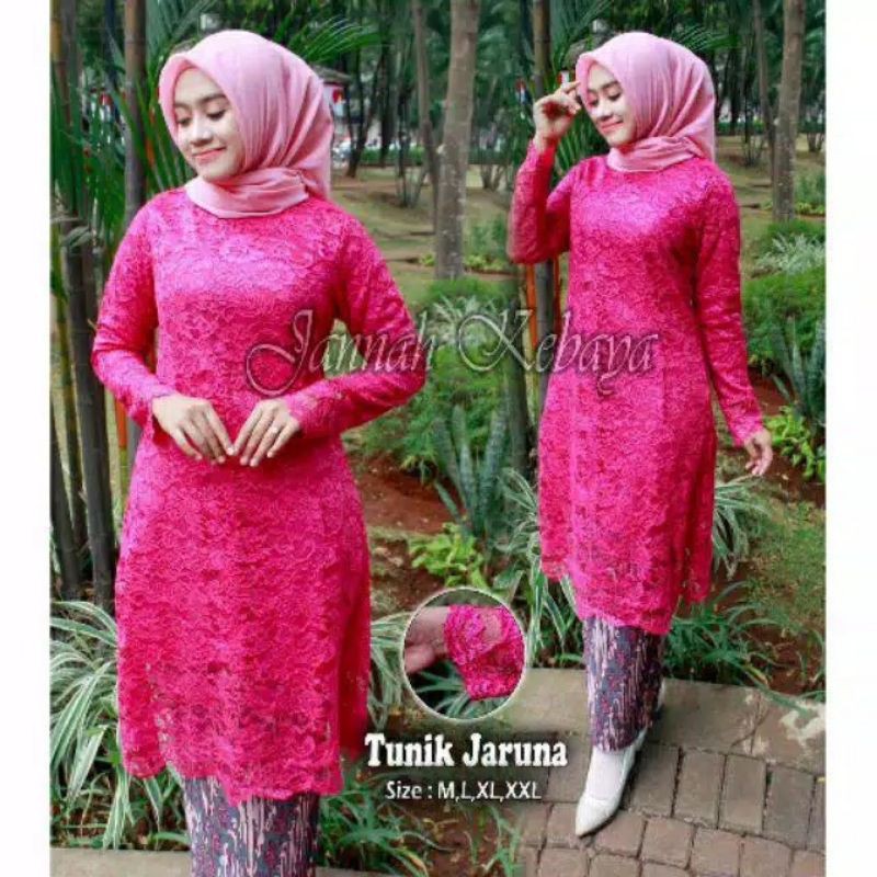 NEW REAL PICT SETELAN KEBAYA TUNIK/KEBAYA MODERN/KEBAYA TUNANGAN/KEBAYA PESTA