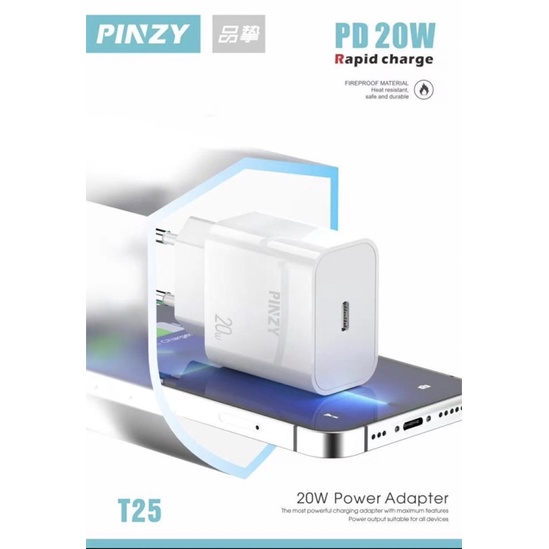 Charger PINZY PD T-25 C to C Rapid Charge - Charger PINZY T25 —