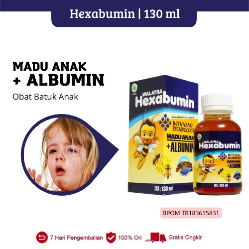 Hexabumin - Obat Batuk Anak / Bayi - Obat Batuk Anak Berdahak - Obat Batuk Pilek Anak 1 2 3 4 5 Tahu