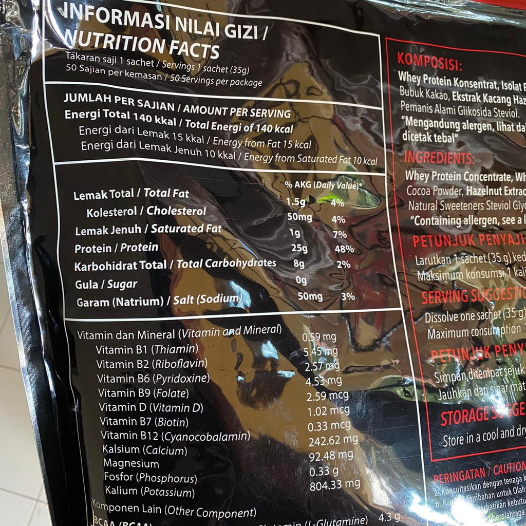 Evolene Whey Protein Coklat Hazelnut Coklat Moka Chocolate 50 sachet 1750 Gram 1.75 Kg Evowhey Evo whey