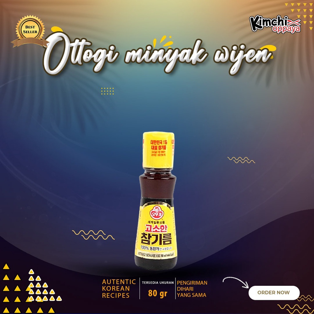 

Ottogi Minyak Wijen Korea 80 Ml Sesame Oil Bumbu Bibimbap Korea