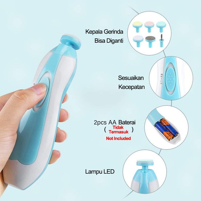 Baby Nail Trimmer Electric | Alat Kikir Gunting Kuku Bayi Gunting Elektrik