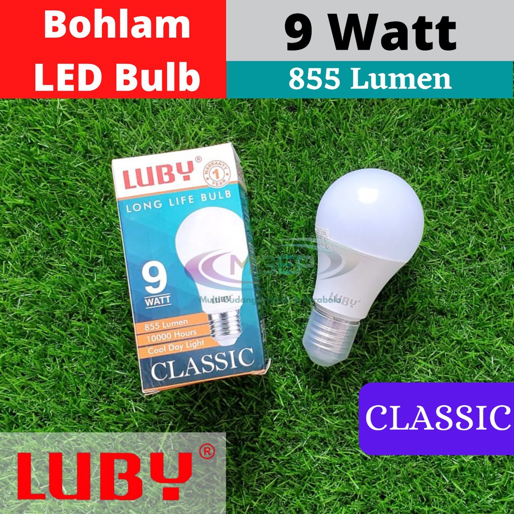 Lampu Bohlam Luby Classic LED 9 Watt LED Bulb