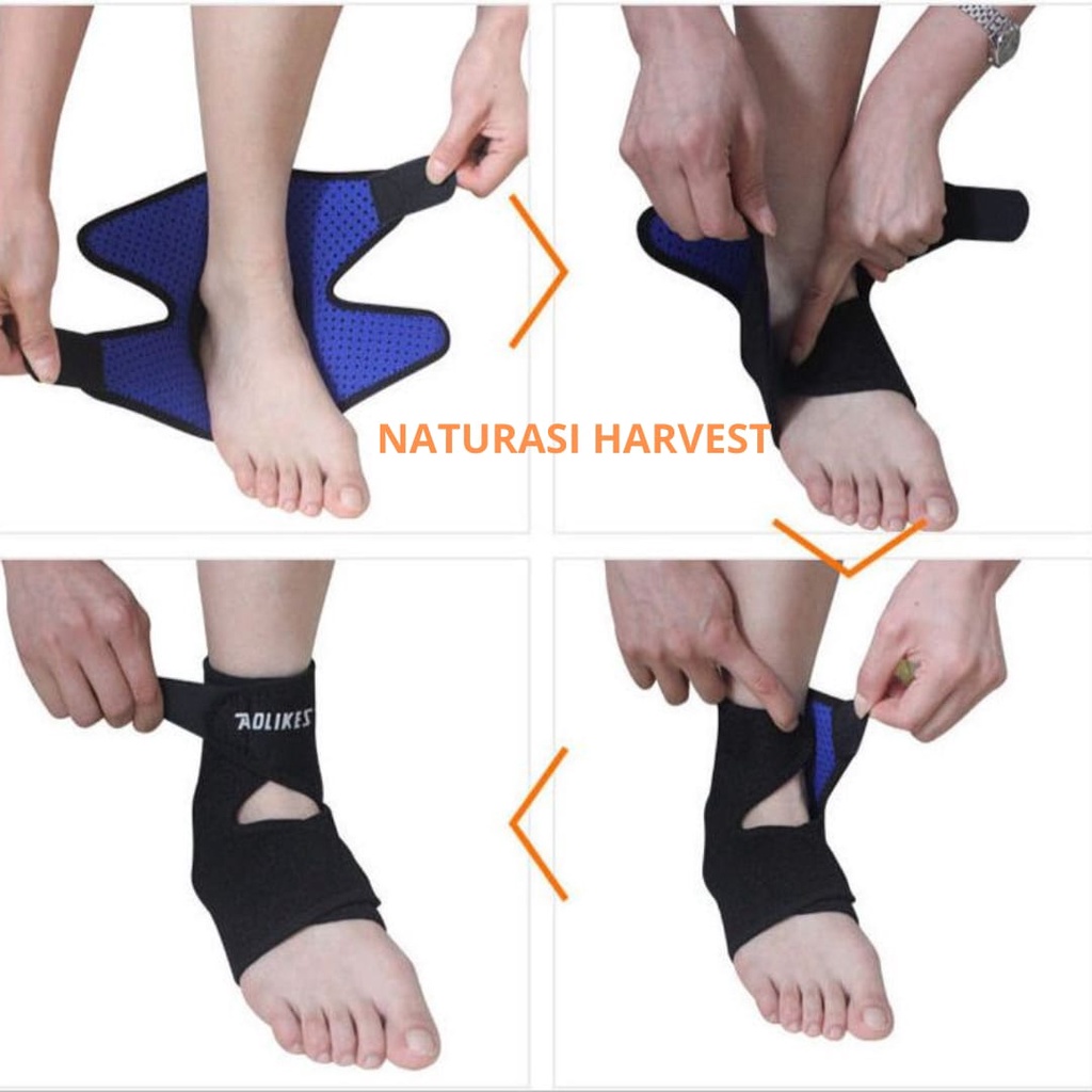 Pelindung Lutut dan pelindung ankle kaki  AOLIKES ankle support and knee protector