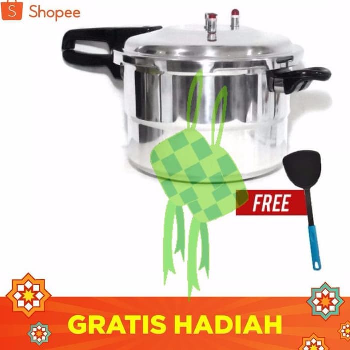 Best Promo Peralatan Dapur Panci Presto 8 Liter Trisonic/ Holmes Preasure Cooker