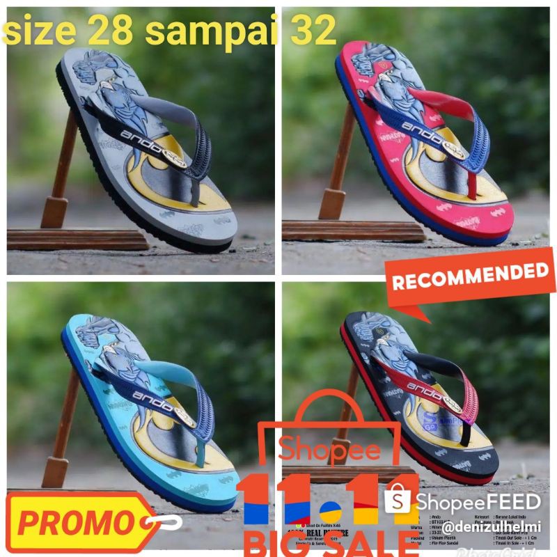 sandal ando BT-MAN 103 sandal jepit ando anak anak