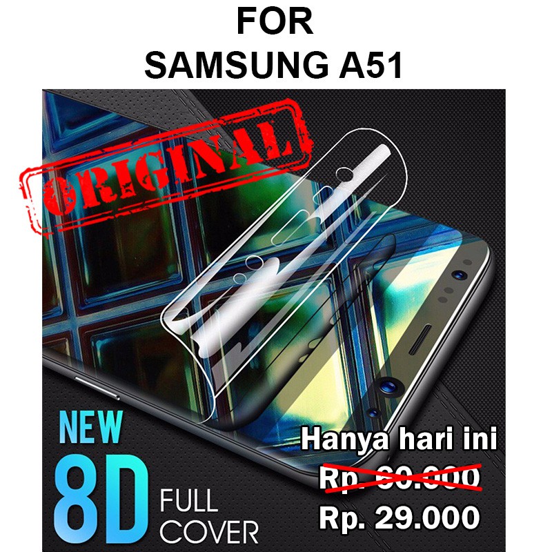 HYDROGEL Screen Guard Samsung A51 anti gores full layar cover jelly gel